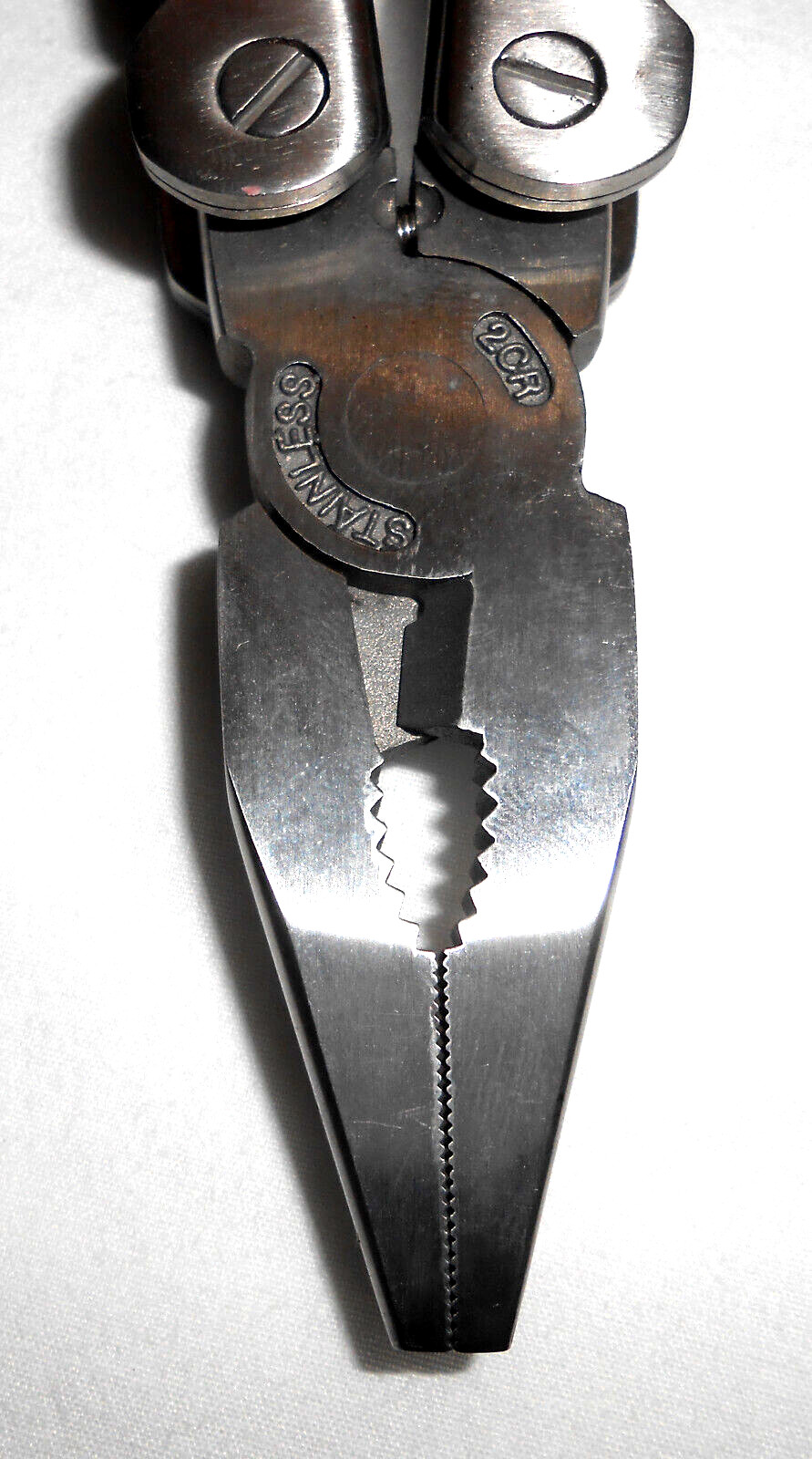 Sheffield 12-In-1 Multi Tool w/ Hardwood Handle Pliers Knife Blades Screwdrivers