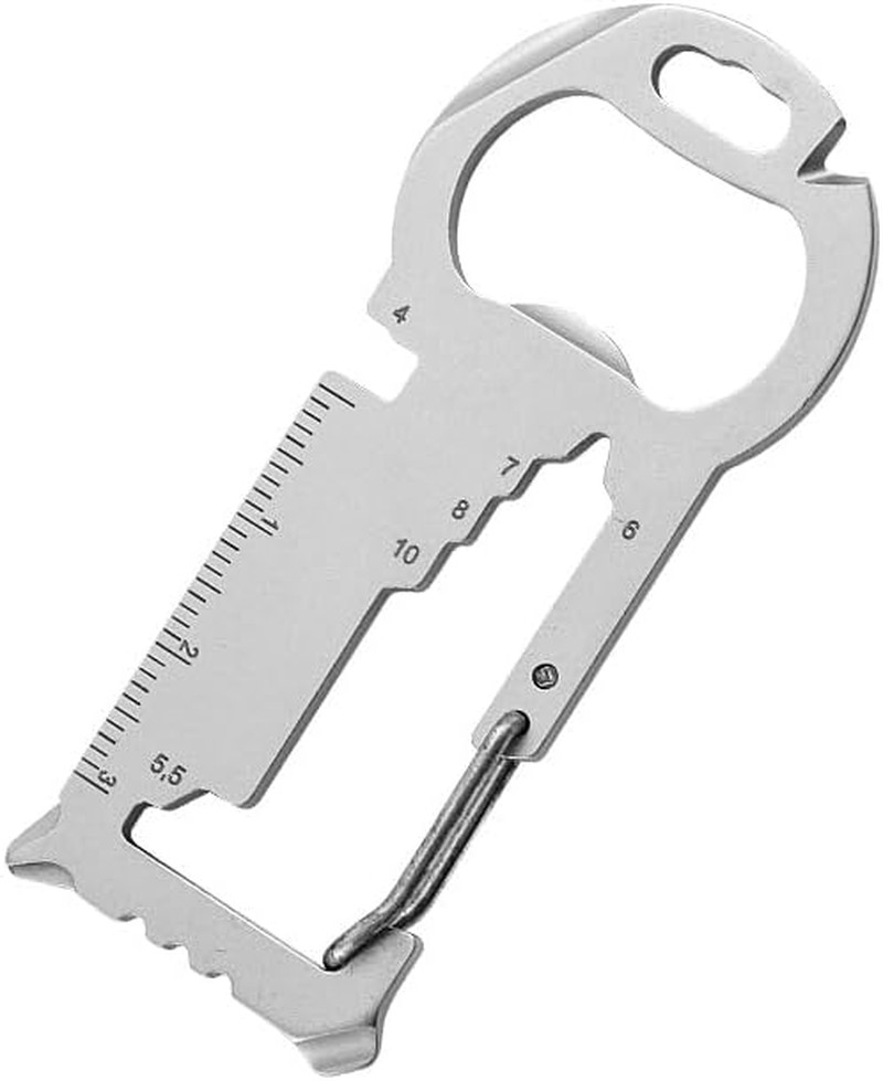 15-In-1 Multi-Tool Keychain – Stainless Steel Pocket Survival Card with Bottle O