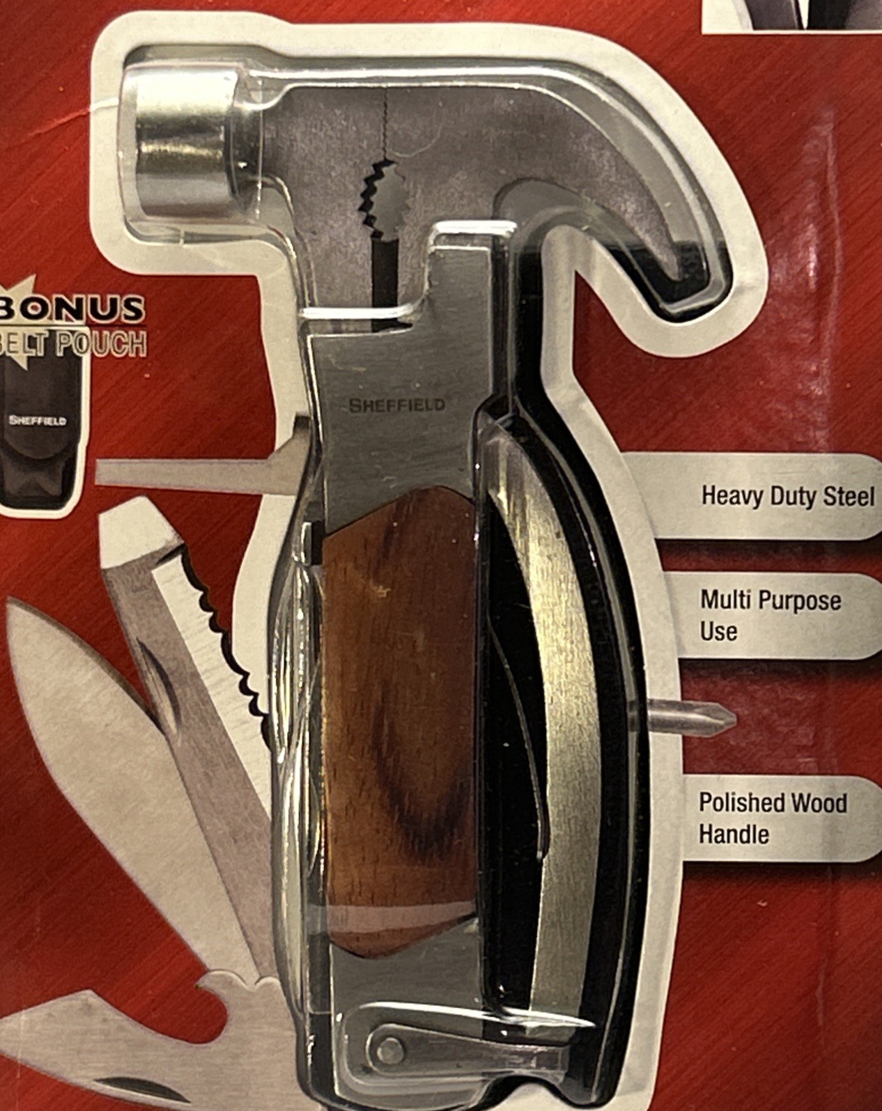 Sheffield The Hammer 14 In 1 Multi Tool Stainless Steel Brand New sealed pack