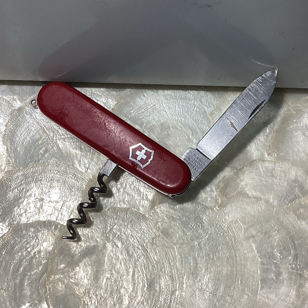 Victorinox Swiss Army Knife Red Multi-Tool Pocket Knife Corkscrew Bottle Opener