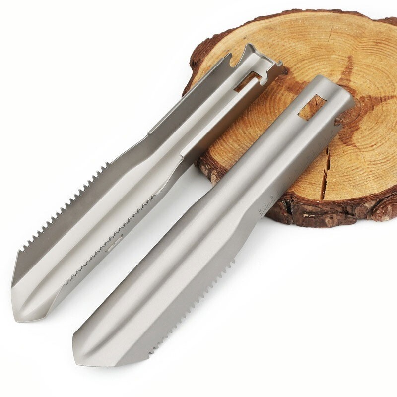 Pure Titanium Hand Trowel Small Ultralight Shovel Outdoor Camping Multi Tools