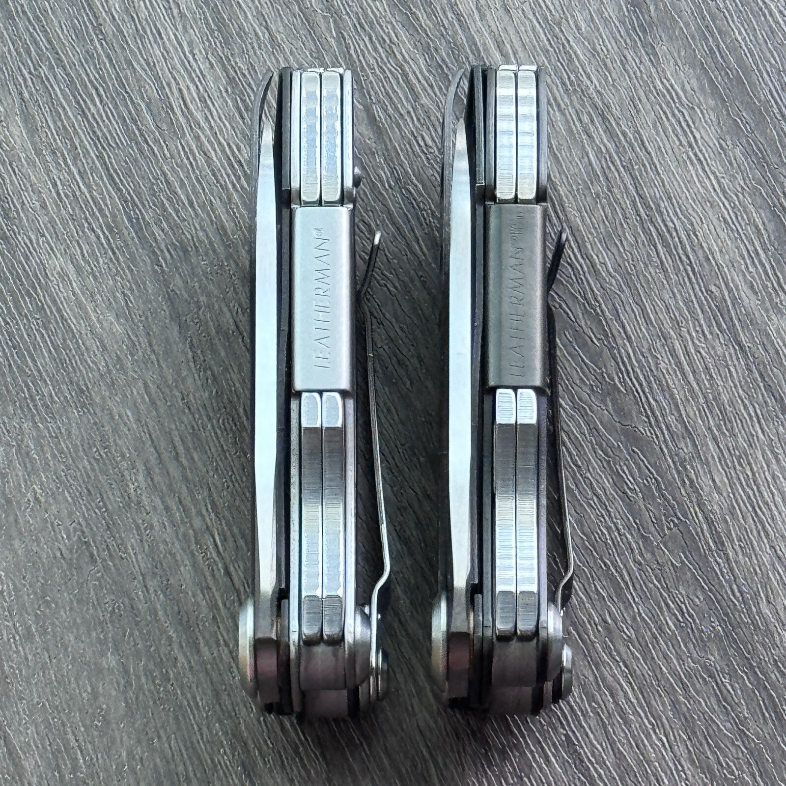 2x Leatherman Freestyle CX Carbon Fiber, 154CM, DLC. Early & Later Variants