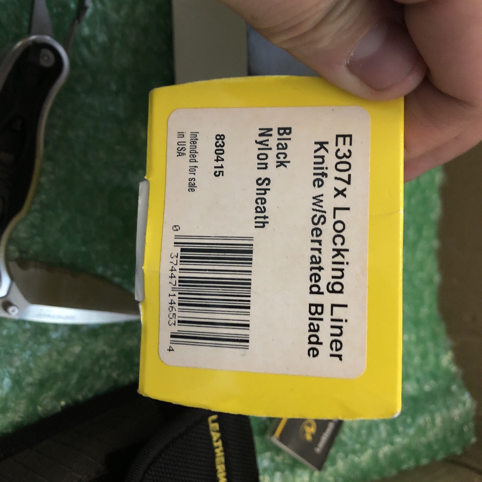 Leatherman E307x knife w/Serrated Blade (Similar to e306x e304x Expanse Series)