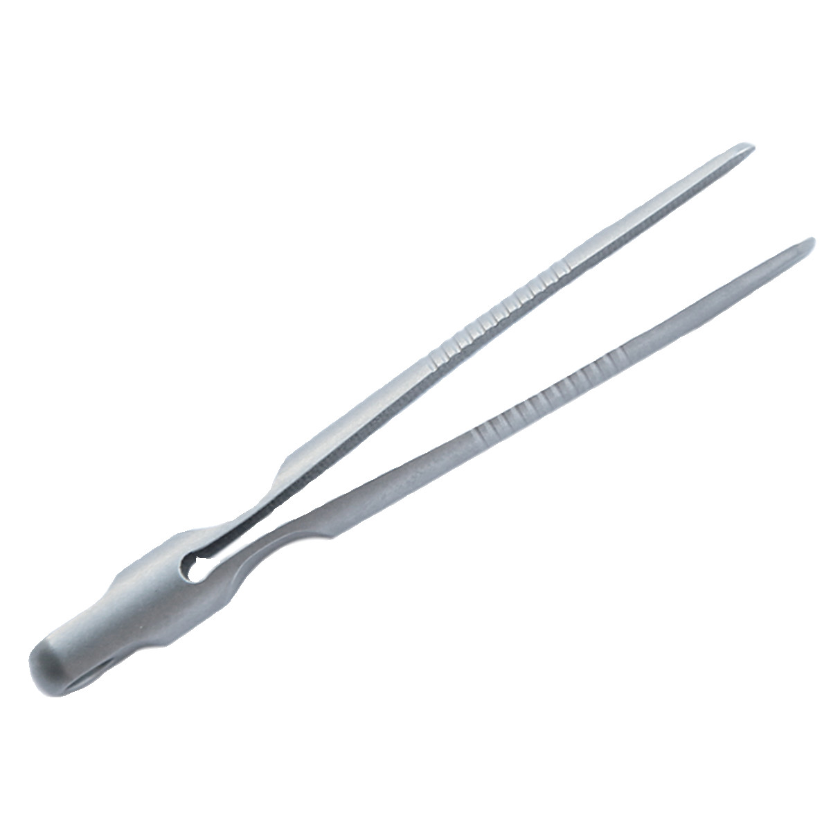 TC4 Titanium Mini Round Tip Tweezers Keychain EDC Pocket Clip Utility Tool