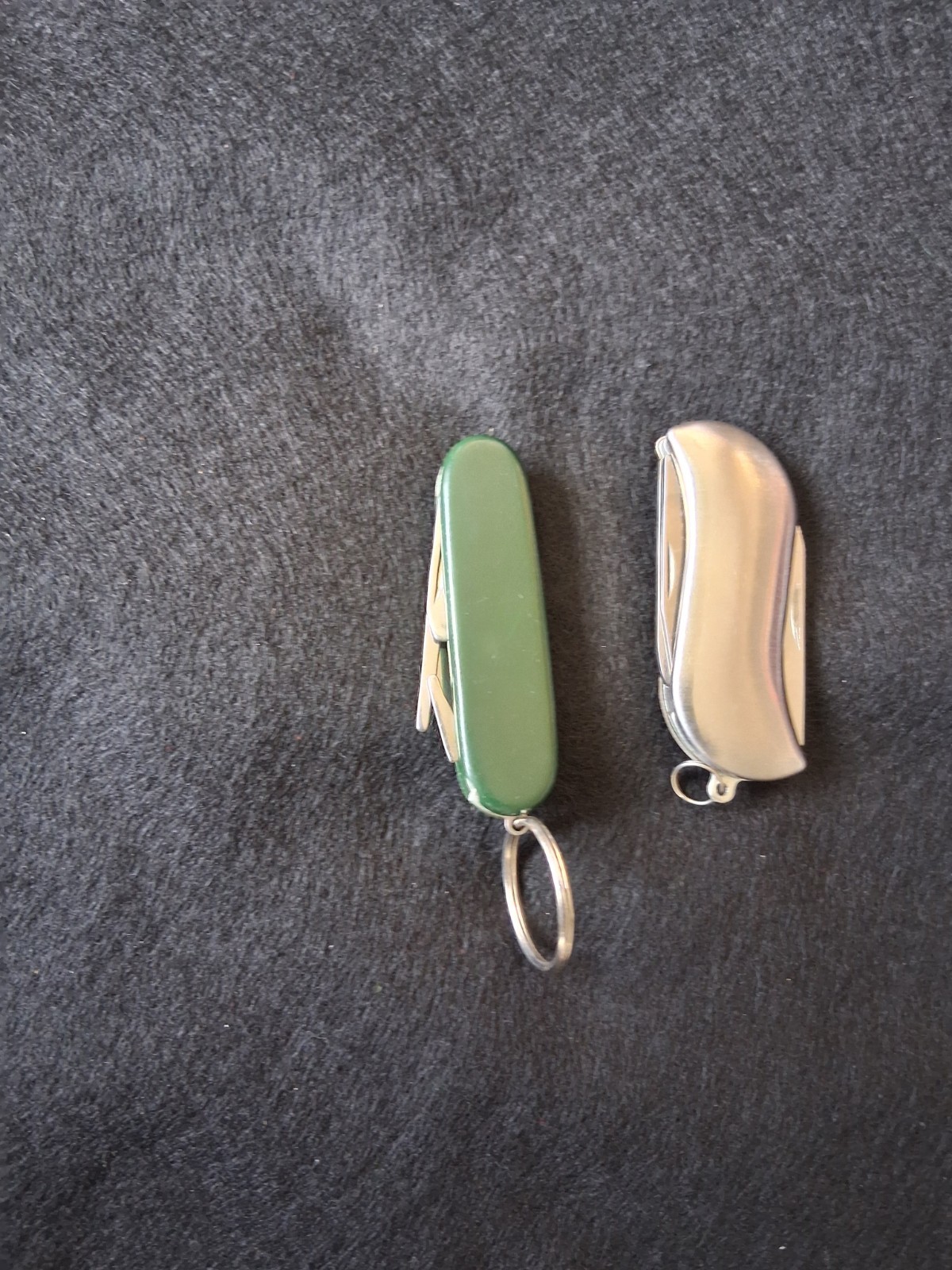 Set of 2 Mini Multitool Keychains Pocket Survival Tool Stainless Steel