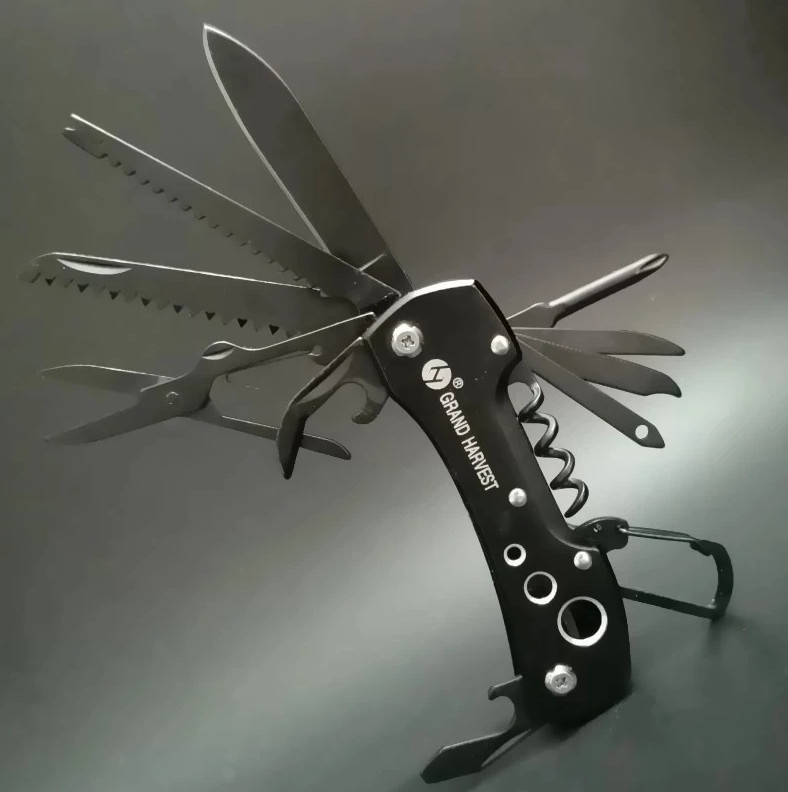 1pcs 11-in-1 Multitool Folding Knife – Compact Swiss Survival Pocket Tool – NEW
