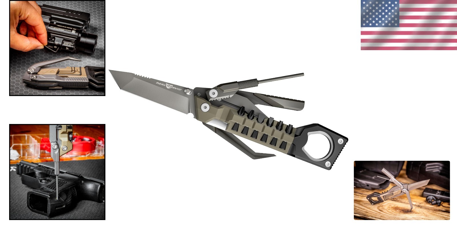 19-in-1 Stainless Steel Pistol Tool for Gun Maintenance & Takedown Essentials