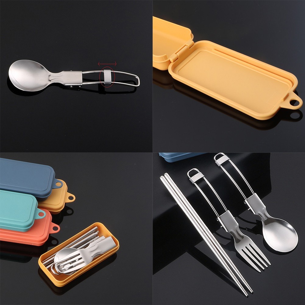 Picnic Cutlery Camping Utensil Foldable Design Functional Safe And Secure
