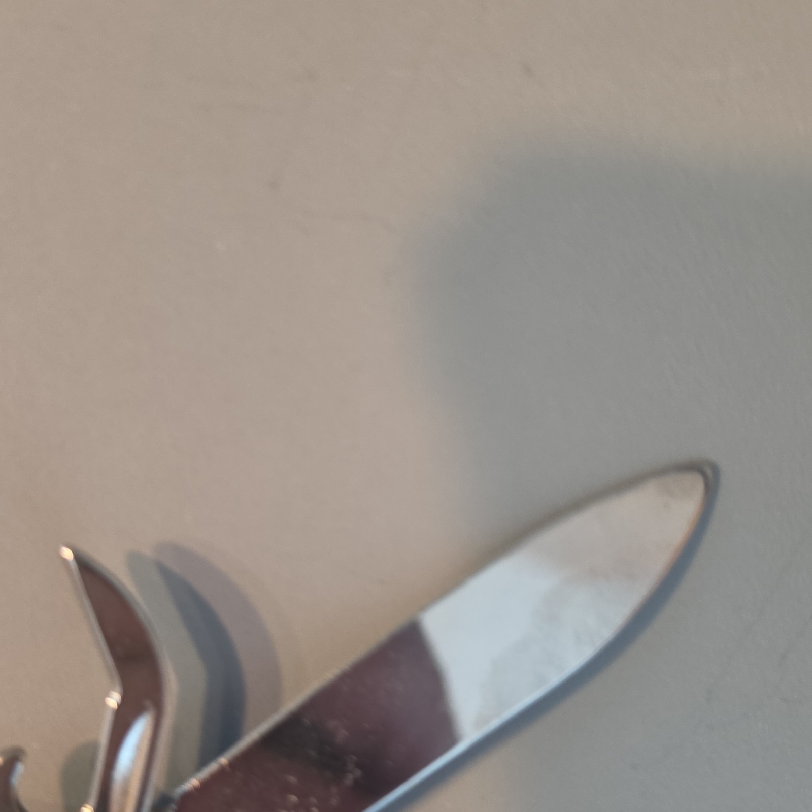 Red/Silver Multi-Tool Pocket Knife 5 Tools w/ Corkscrew Opener Keyring