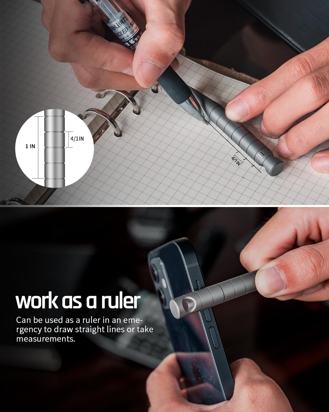 Mini Titanium Pry Bar Keychain Multitool with Bottle Opener – EDC Pocket Tool
