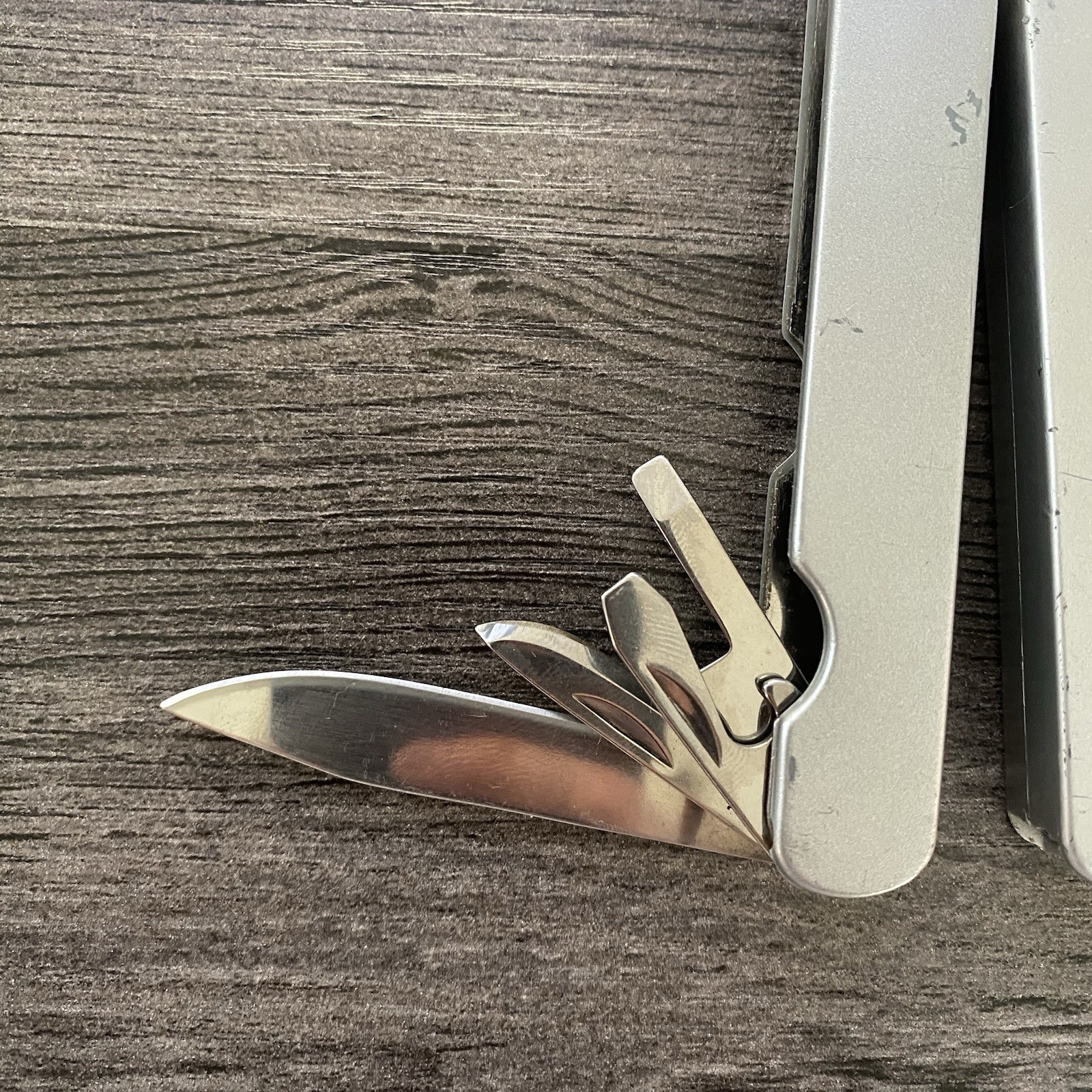 Lot of 5 Multi Tools with Sheath Knife Pliers Screwdriver File