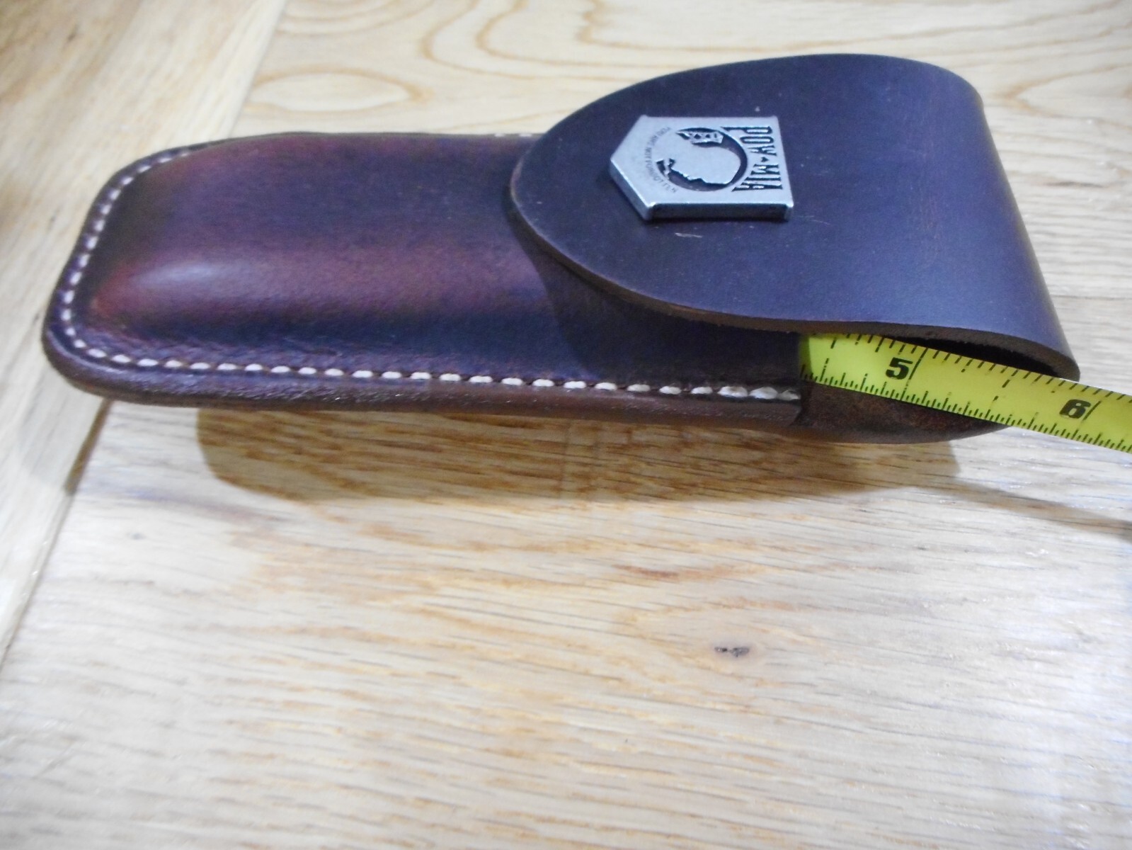Gerber MP600 or Diesel multi tool leather sheath. Sheath only. POW-MIA snap
