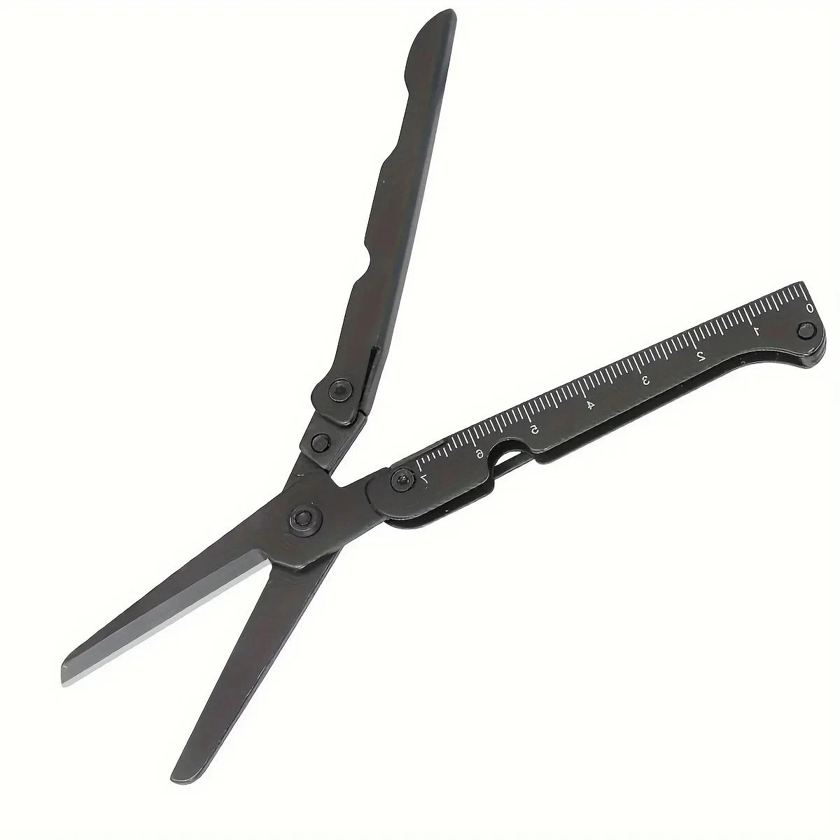 1pc Multifunctional Folding Stainless Steel Survival Scissors Portable EDC Tool