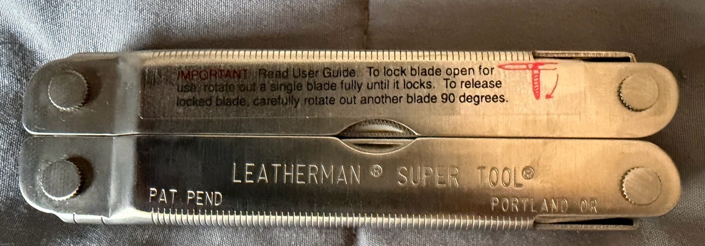 Original Leatherman Super Tool 1997 with Box, papers, Nylon Sheath Never Used