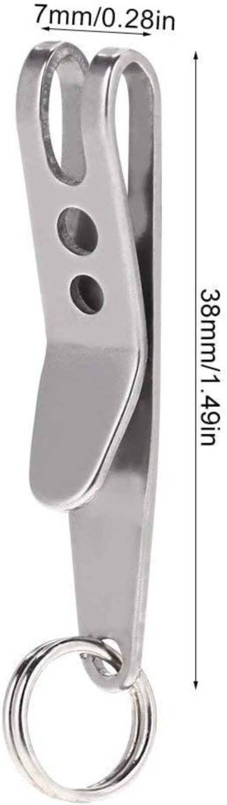 Deep Carry Pocket Clip Nano2 Pack, Stainless Steel Multi-Purpose Suspension C…