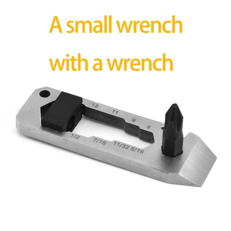 Portable Crowbars Bottles opener Nails Pullers Ruler Outdoor Defense Tool