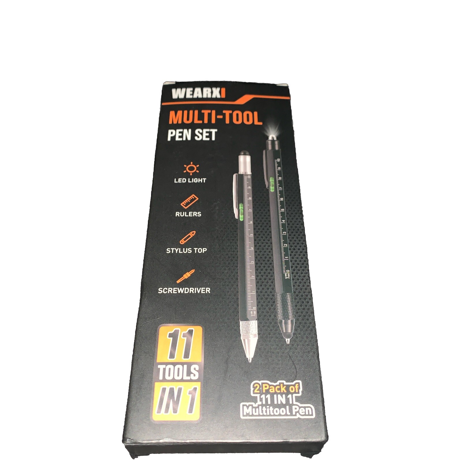 WEARX 11 in 1 MULTI TOOL TECH TOOL PEN SCREWDRIVER BALL POINT PEN LIGHT INC 2