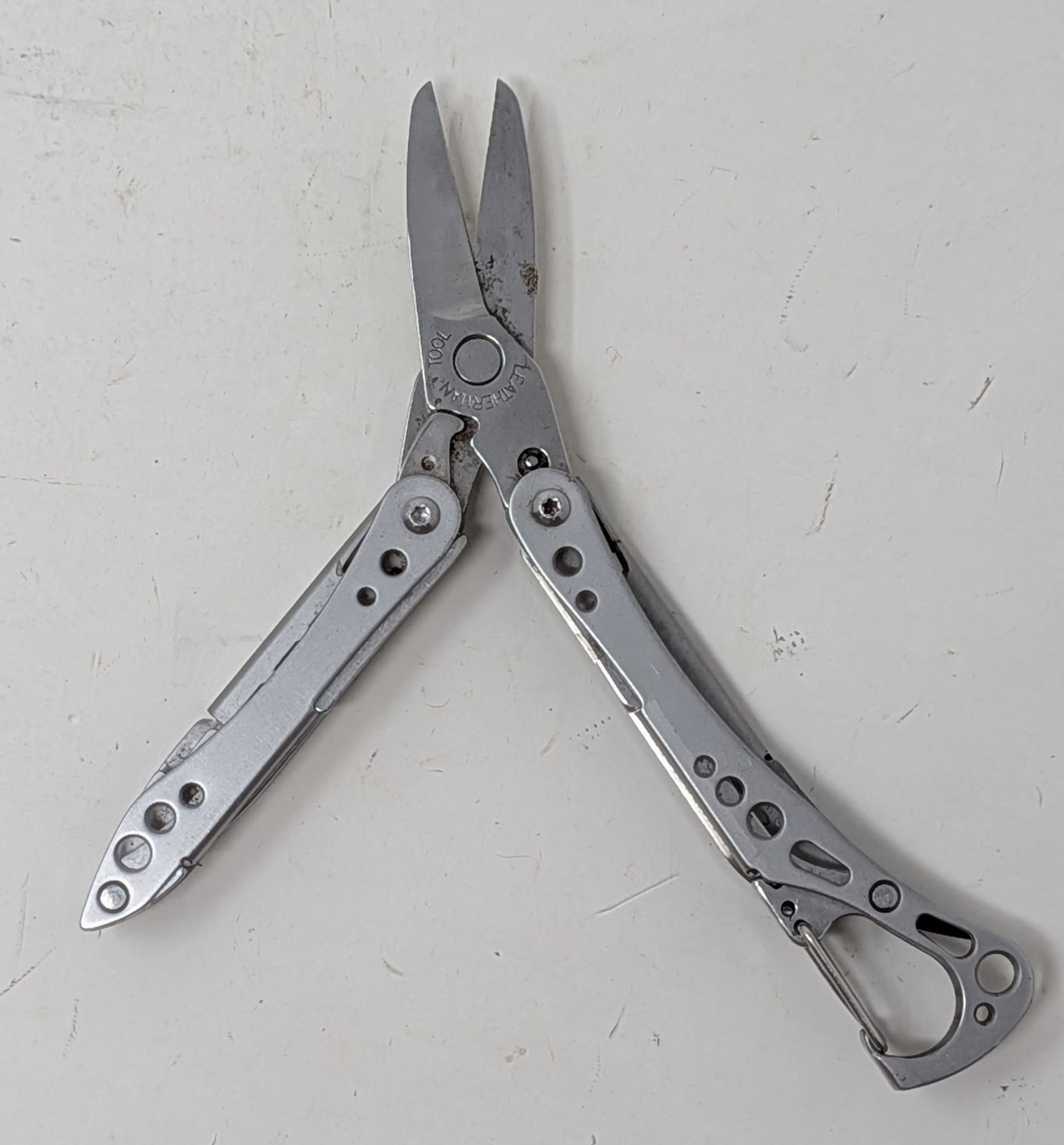 LEATHERMAN STYLE CS Black Multi-Tool Knife File Carabiner – FOR PARTS OR REPAIR