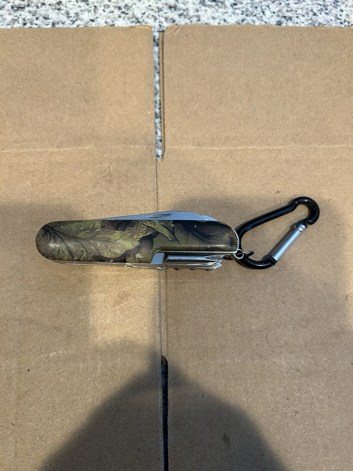 Multi Tool SAK Camo Plastic Handle Scissors Corkscrew