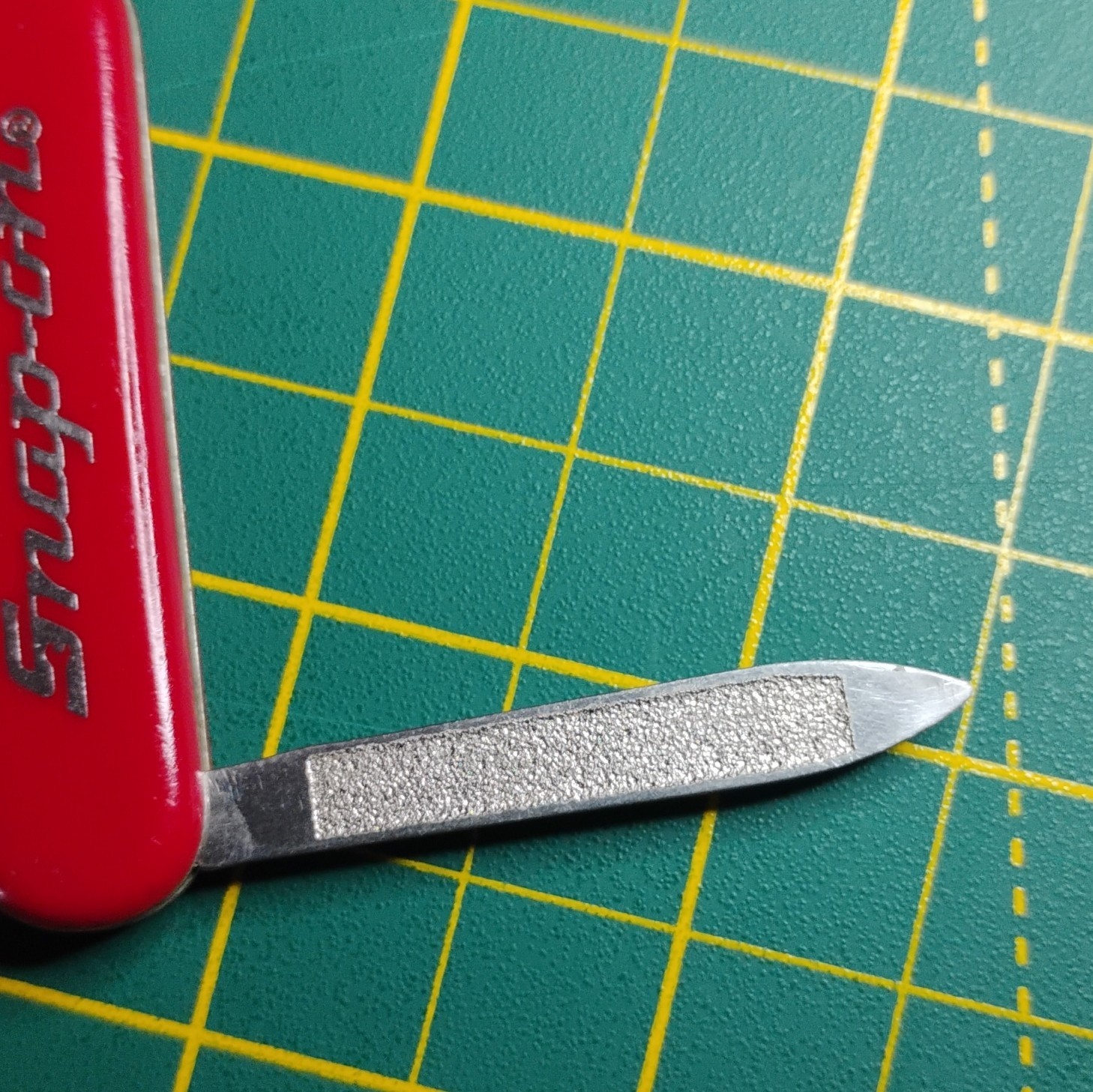 Snap-on Victorinox Pocketknife 2 Tools Knife Nail File SS 1.5in Red Lanyard