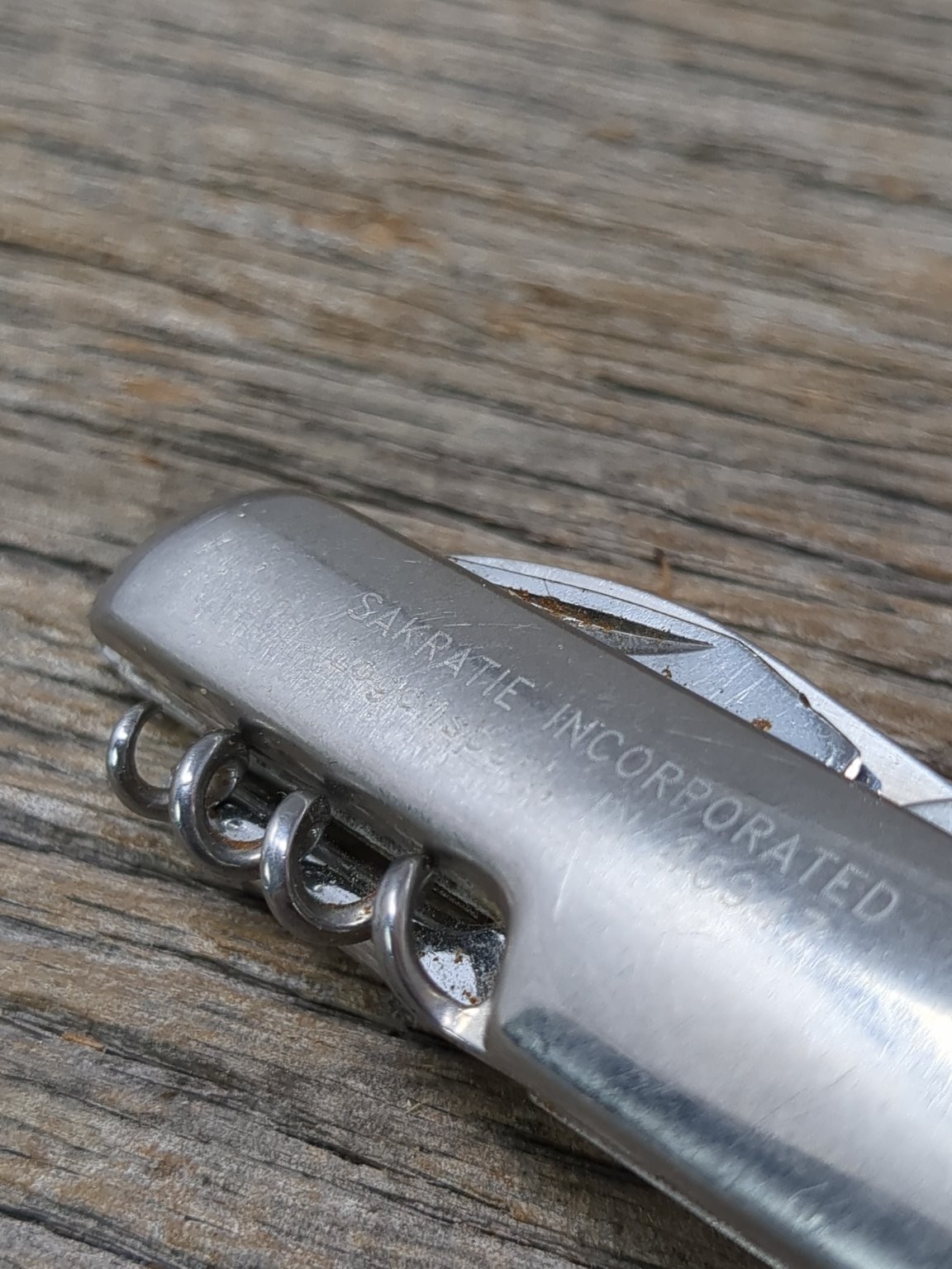 Multi-Tool Pocket Knife Stainless Steel 1.5oz SAKRATIE INCORPORATED