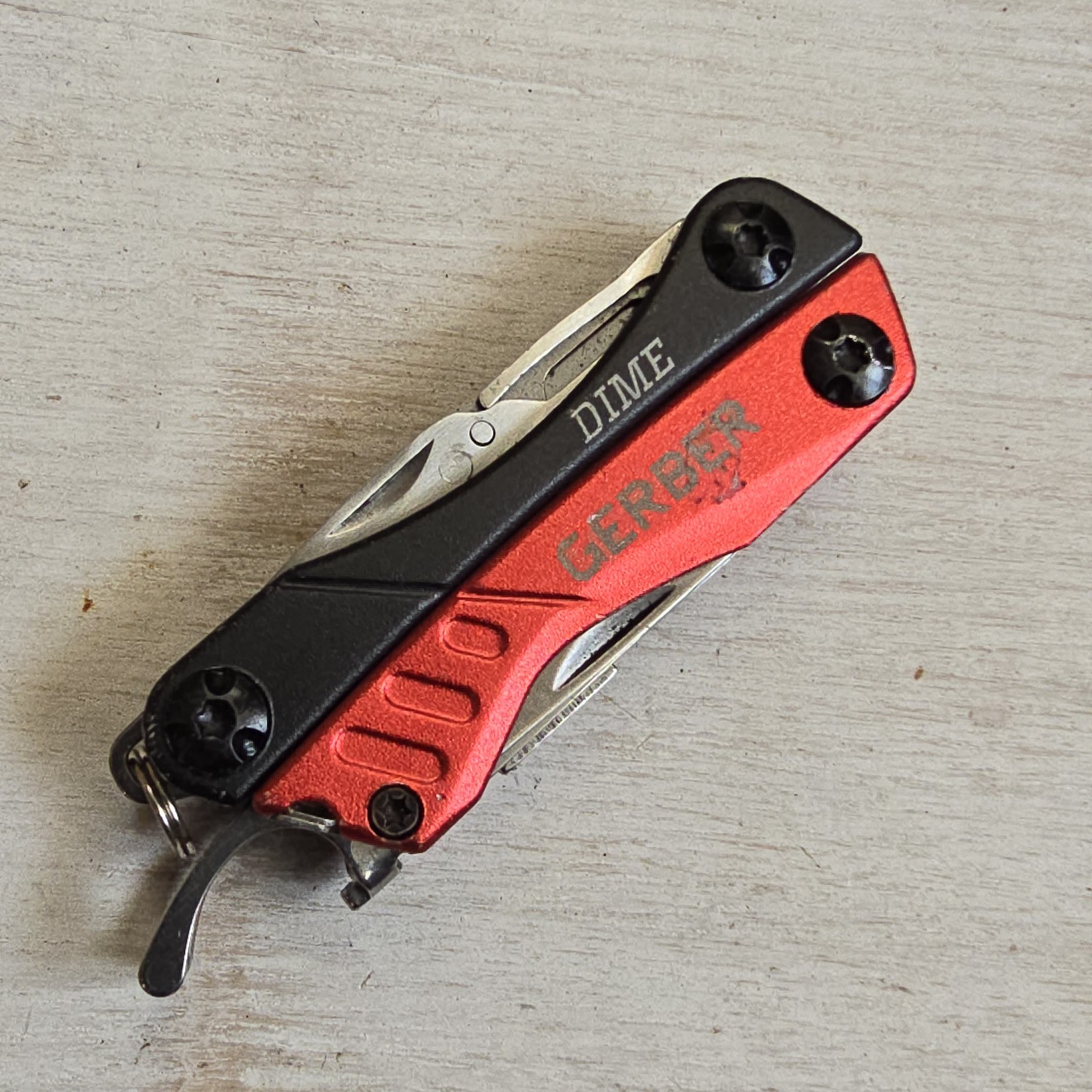 GERBER DIME MINI MULTI TOOL PLIERS KNIFE EDC CARRY
