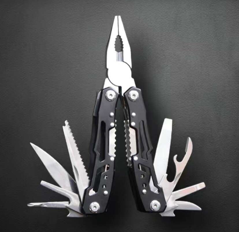 Pocket Size Multitool with Spring-Action Pliers and Saw,