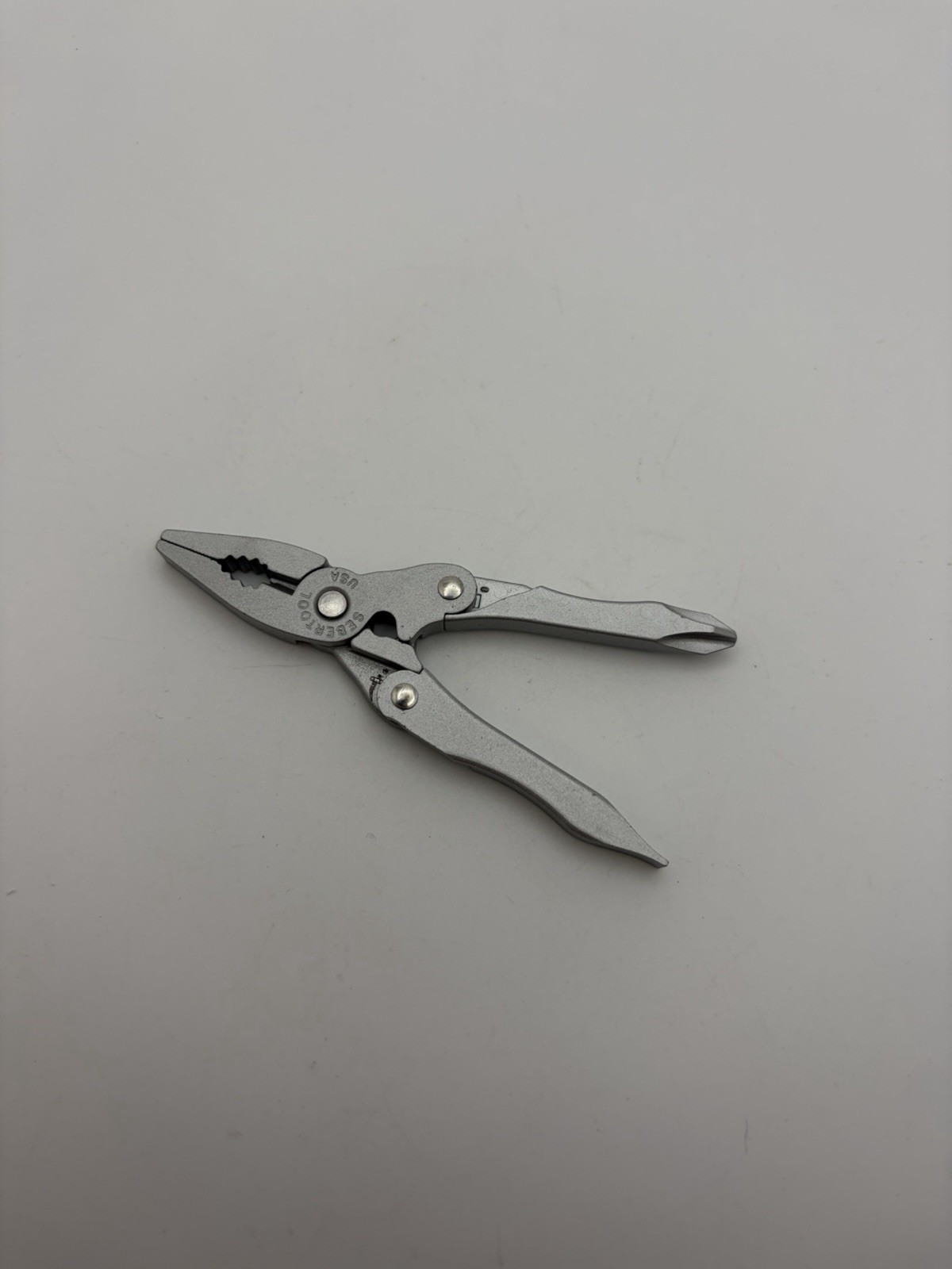 Vintage Seber M2 Tool Knife USA New In Box Multitool 1825 BWM Grey Epoxy Teflon