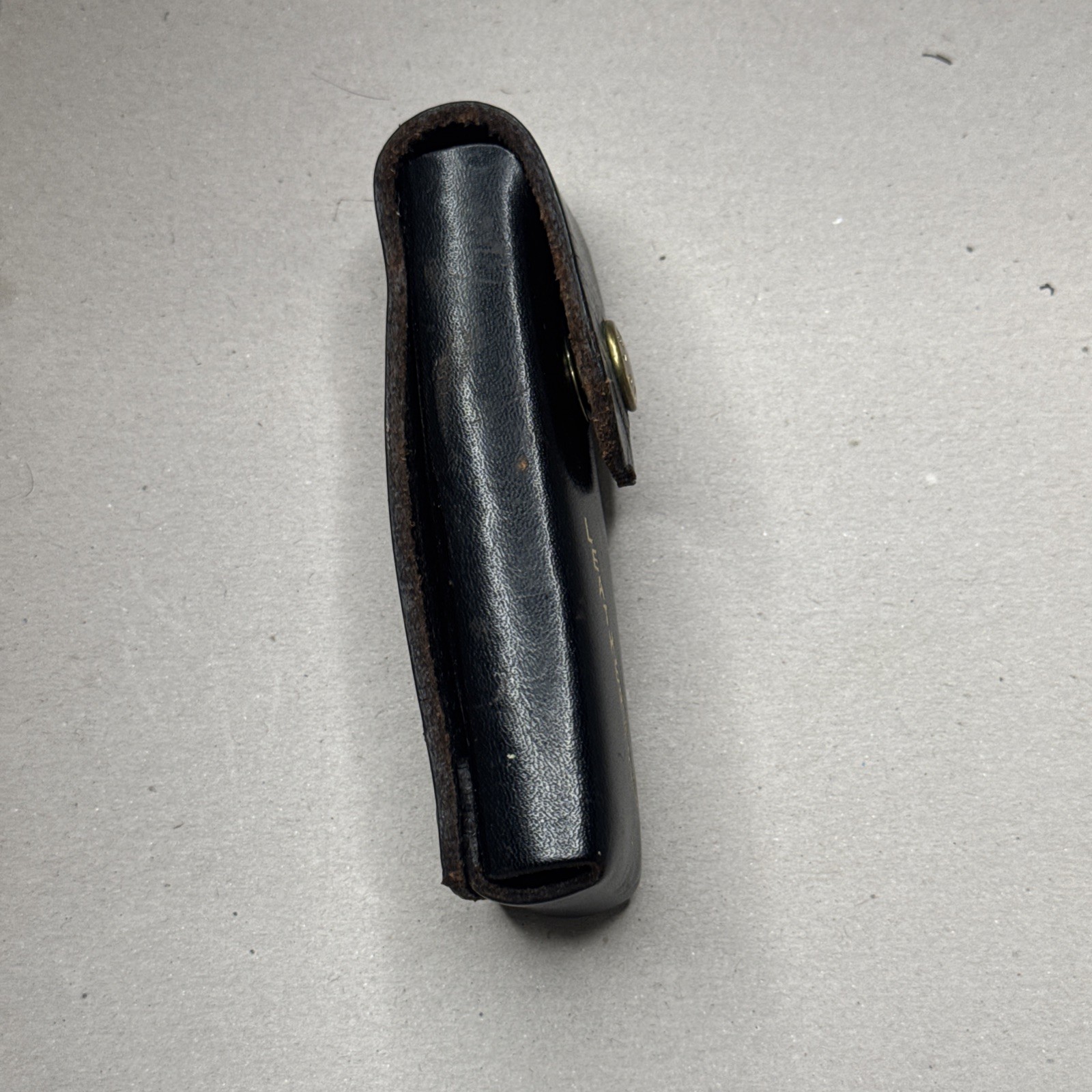 Leatherman Original Black Leather Belt Sheath ONLY – 4” Tool Case- Vintage NOS