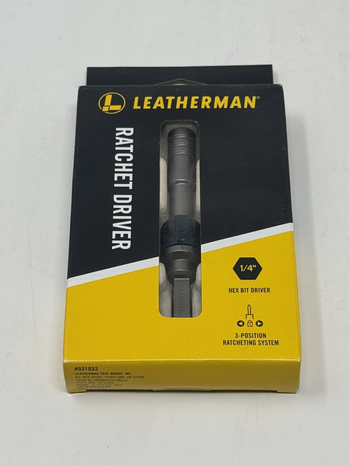 Leatherman Ratchet Driver 1/4 Hex Bit 931030 New In Box