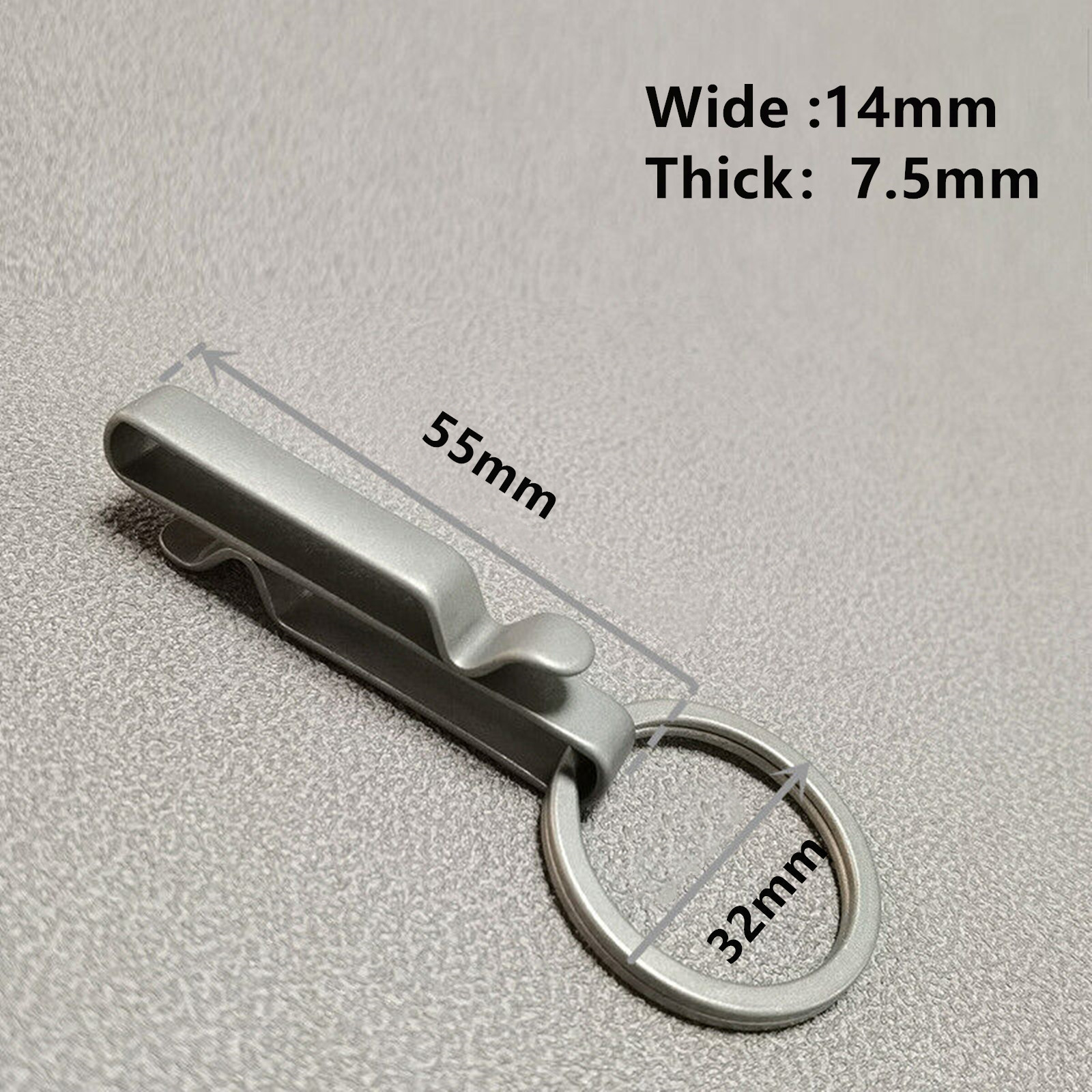EDC Titanium Alloy Quick Buckle Detach Belt Waist Hanging Keychain Key Ring Tool