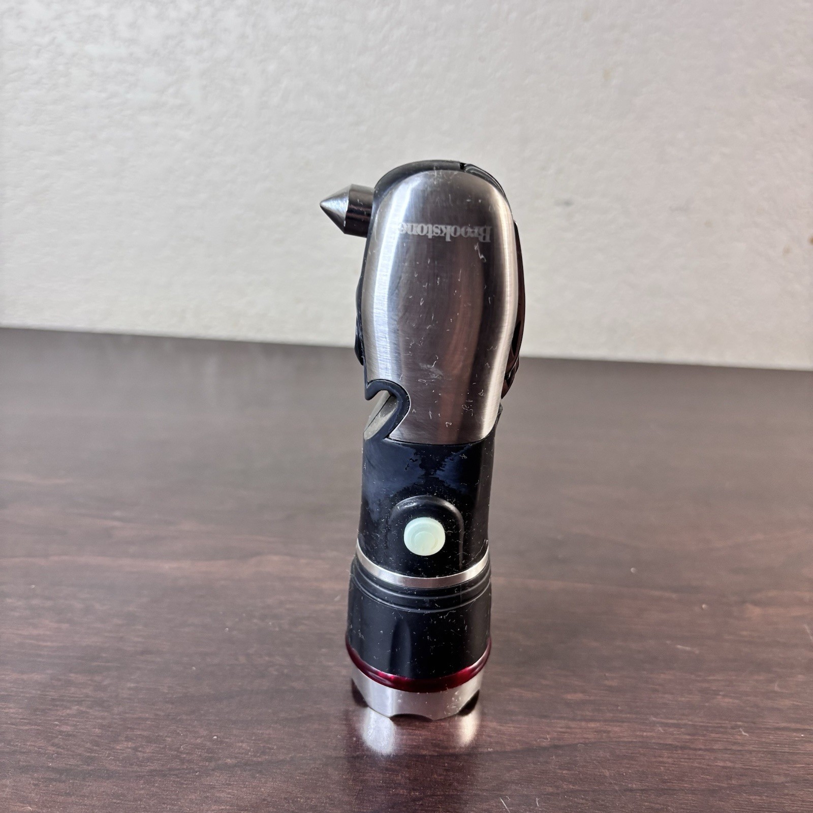 Brookstone® 8-in-1 multi-tool pocket size toolbox Knife Flashlight Bottle Opener
