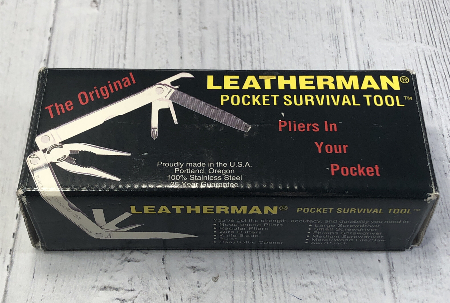Vintage Leatherman Pocket Survival Tool 1995 The Original MultiTool New NIB
