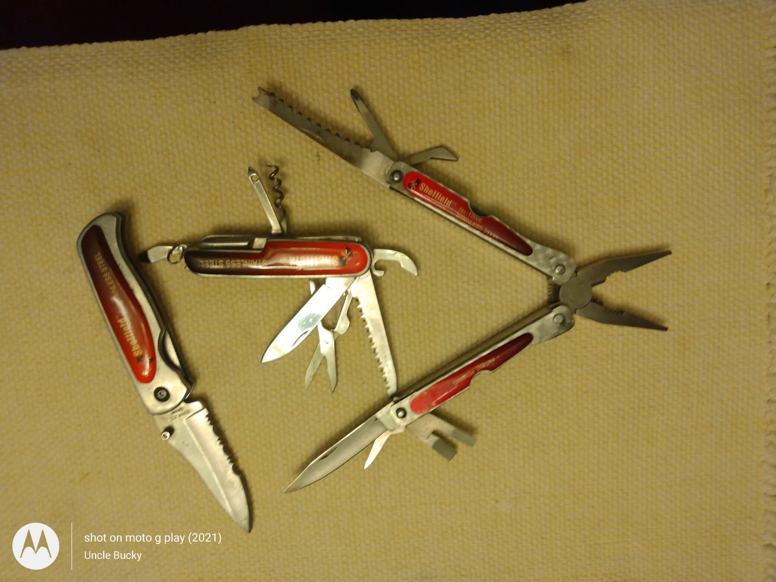 Sheffield Knife Set – Folder, Multi Tool & Camper