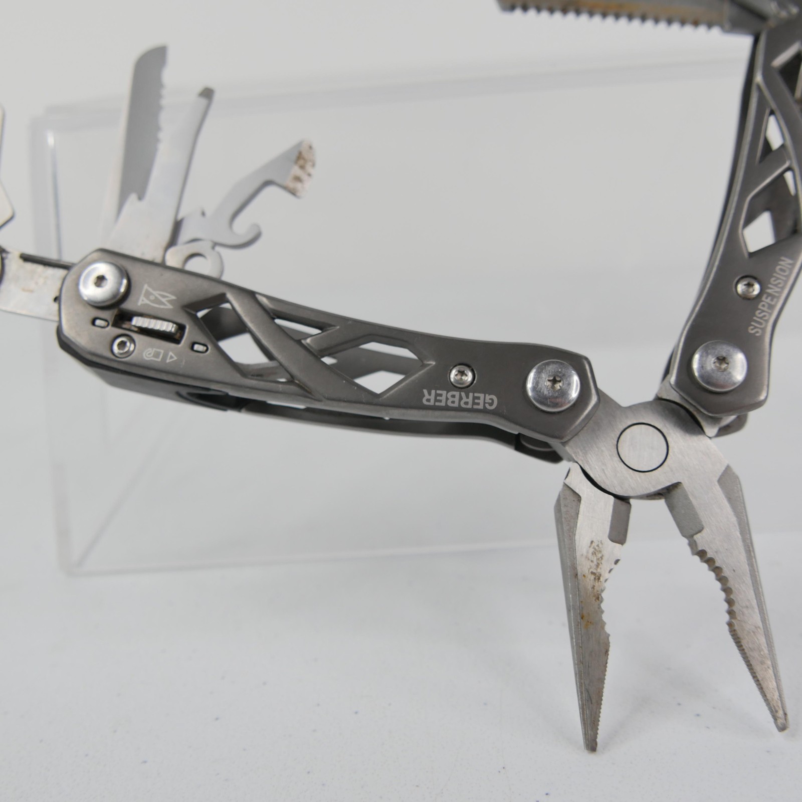 Gerber Suspension Multi-Tool Stainless Steel Pliers Knife Saw Scissors EDC