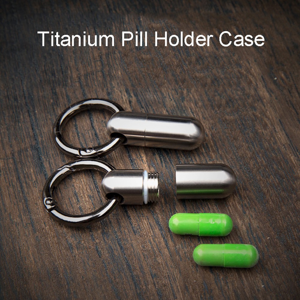 Keychain Organizer Pill Holder Case Camping Supplies Corrosion-resistant