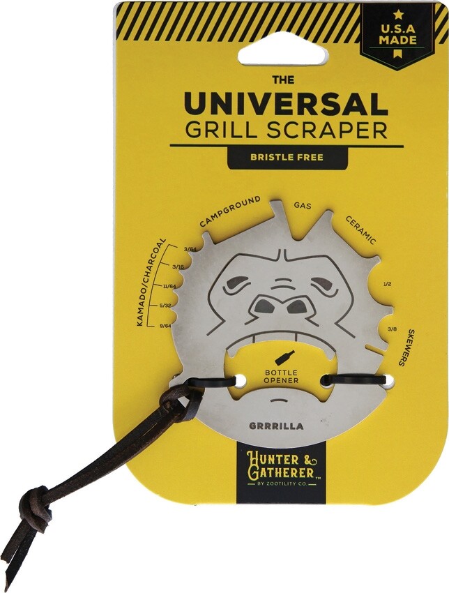 Zootility GRRRILLA Grill Scraper Tools 2.5″ x 2.75″ Stainless Steel Construction