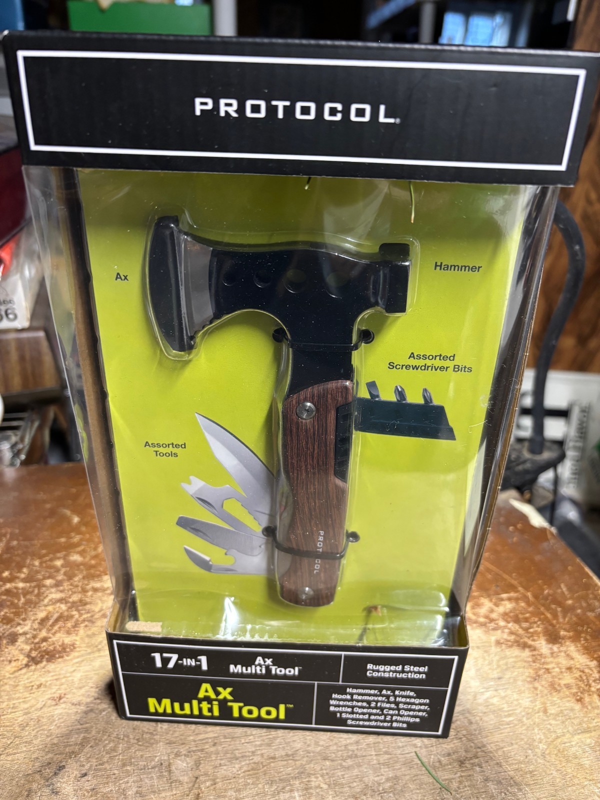 Protocol 17 in 1 Ax Multi Tool NEW in package knife wrench files scraper more