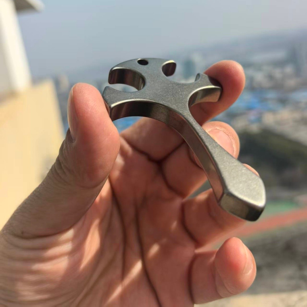 TC4 Titanium alloy Cross suit “Thickened 8mm” – Cross+Knife Pendant suit+Rope