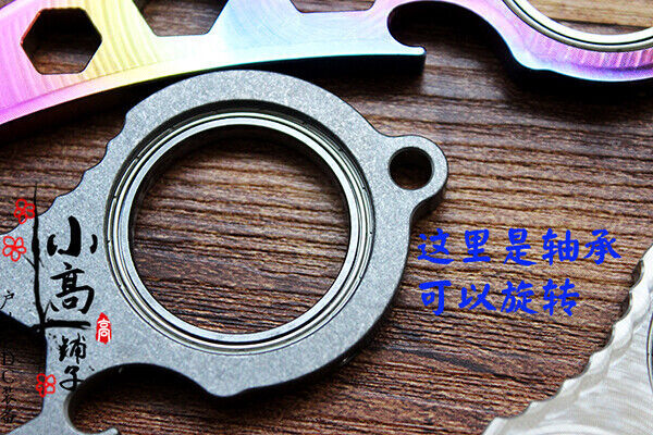 Titanium Alloy Rotary Wrench Bottle Opener 1/4 M5 M6 M8 Hexagon Wrench EDC Tools