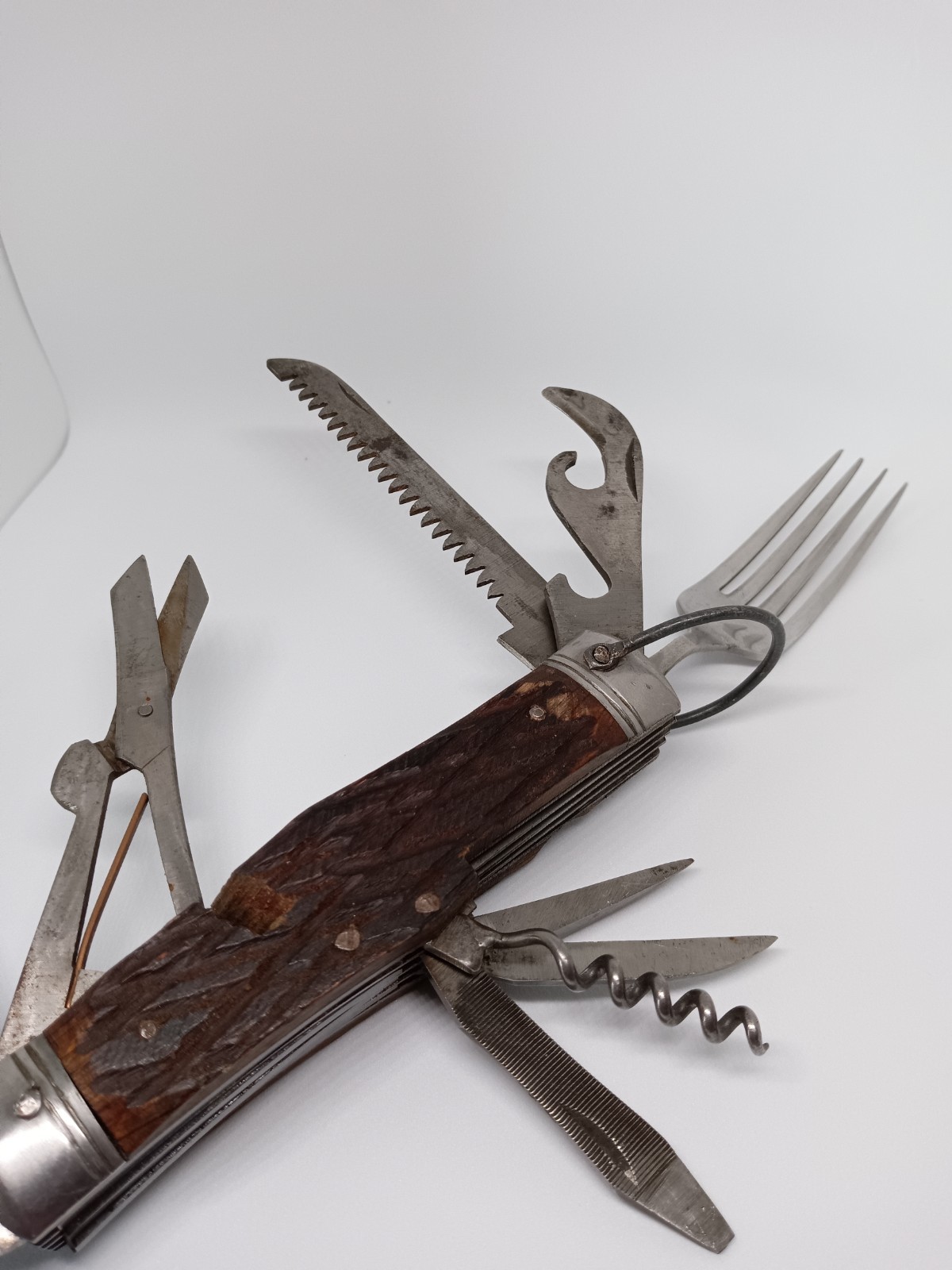 Vintage Hobo Multi-Tool Camping Knife Stainless Utensils & Survival Tools JAPAN