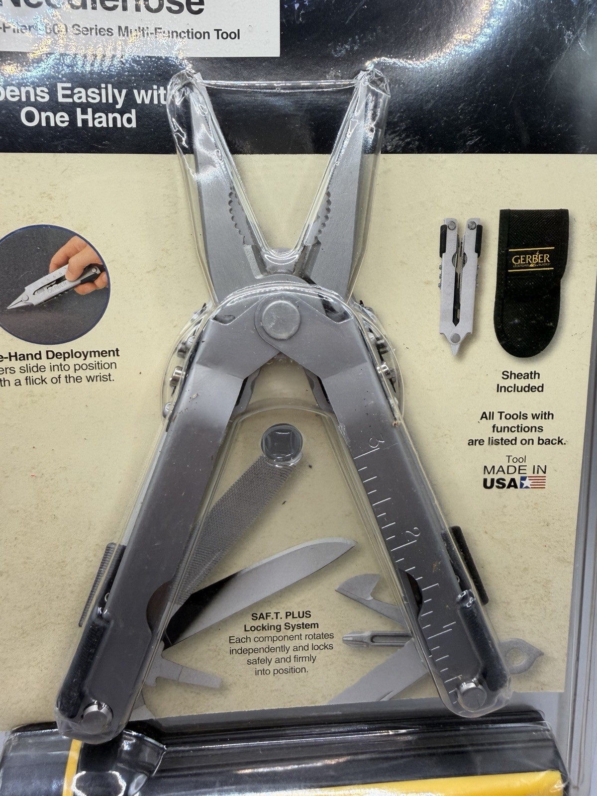 Gerber Needle Nose 600 Multi-Plier W/ Flashlight VTG Sealed New Old Stock Rare!!