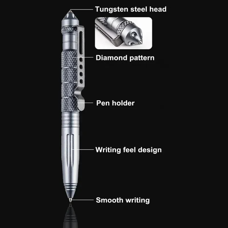 Military Tactical Pen Multifunction Aluminum Alloyoutdoor Camping Security Survi