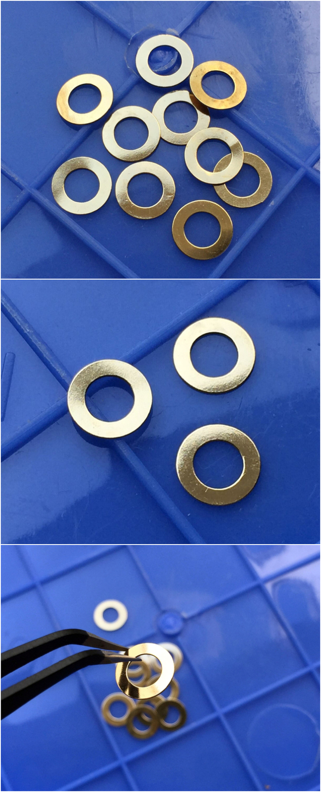4PCs. Brass Gasket Split Washer for Rich Hinderer XM18/XM-24 3"/3.5"