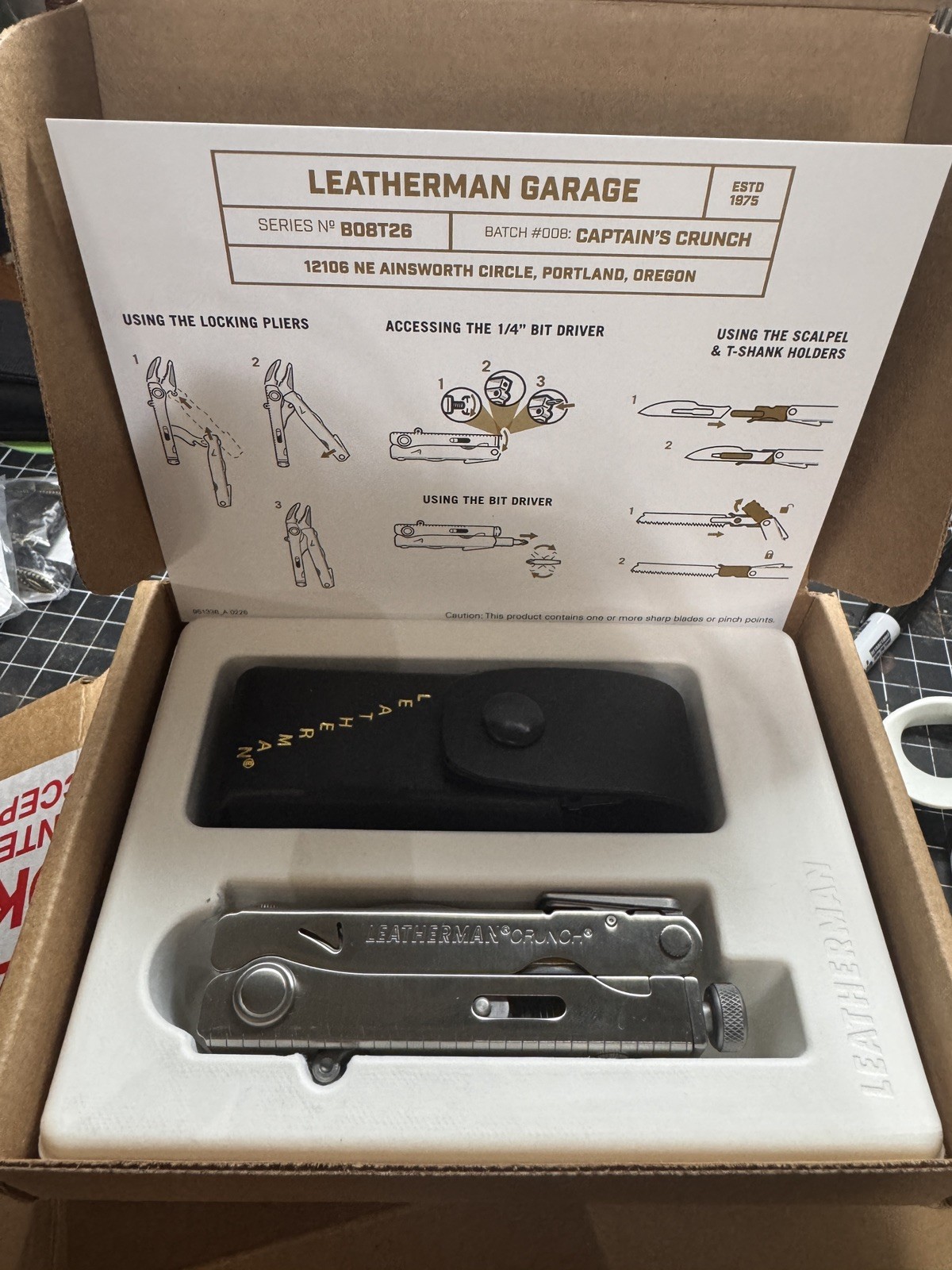 Leatherman Garage Batch #008 Captain’s Crunch Limited Edition 1900 Made NEW