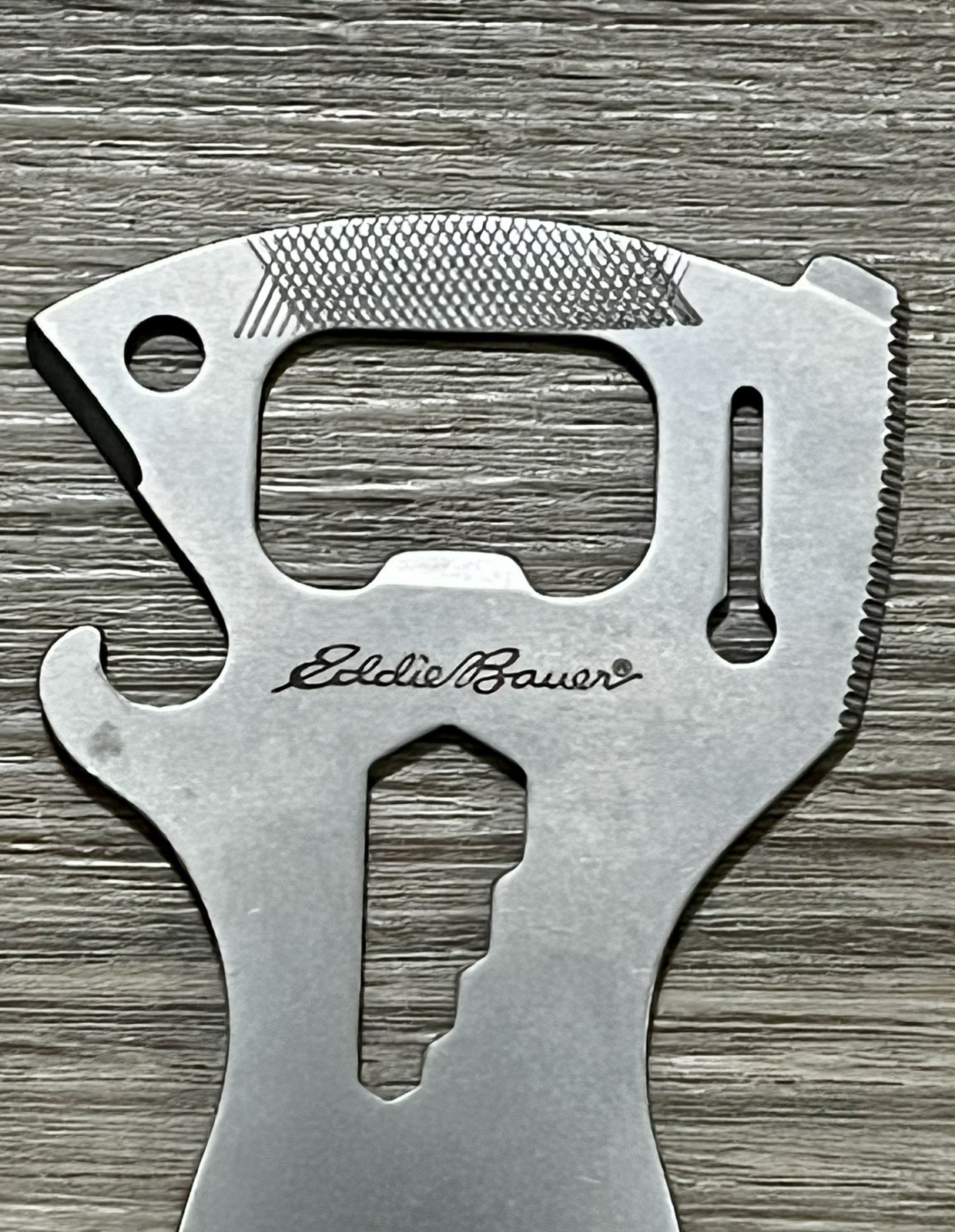 Eddie Bauer Multi-Tool Spork Outdoor Backpacking Knife Can Opener Screwdriver
