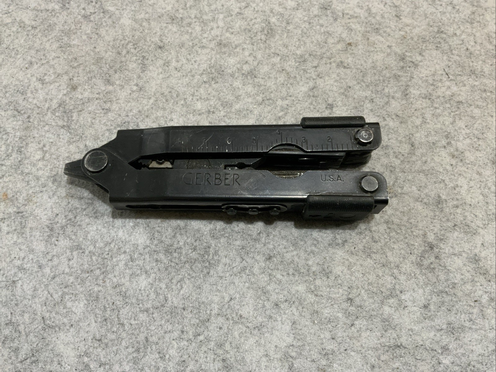 Gerber Multi Tool MP600 Black Oxide Sliding Pliers Knife File Saw