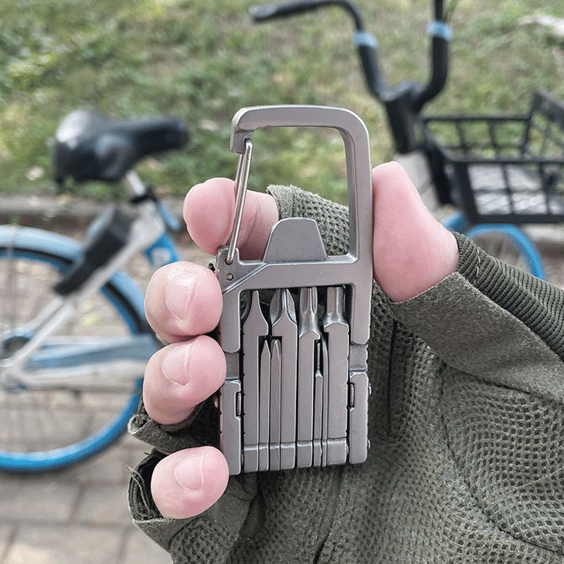 Outdoor Stainless Steel Multi Tools Card Bottle Opener Keychain EDC LittleHelper