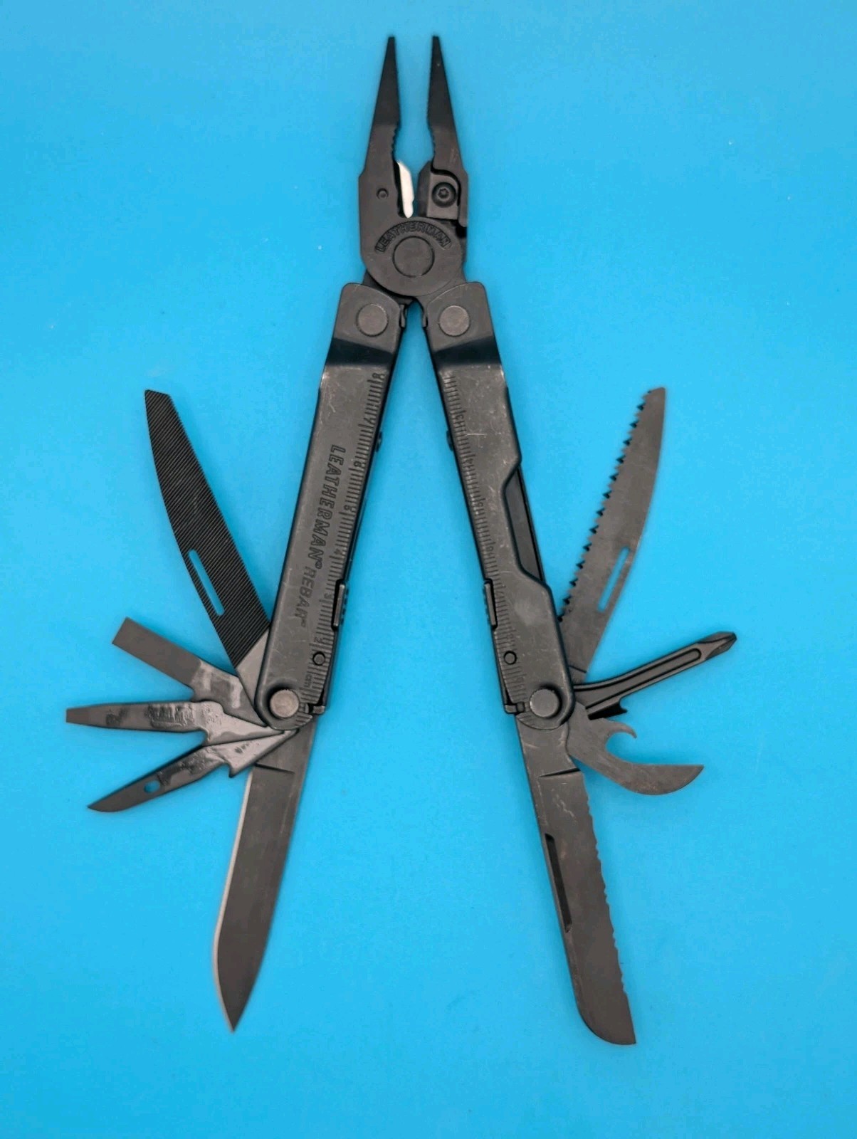 Leatherman Rebar Multi-Tool! BLACK OXIDE! WITH SHEATH! KEEP YOUR GRIP ON SAFETY