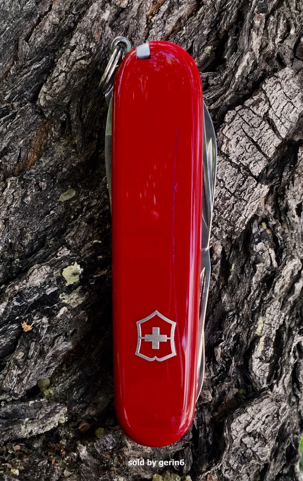 Swiss Army Knife With Leather Pouch, Red Climber, Victorinox 1.3703-X8, NIB